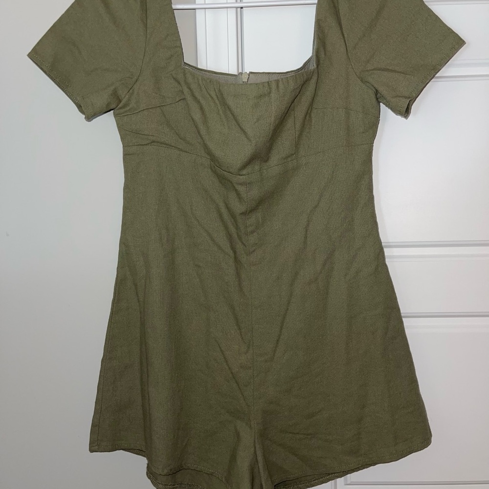 Princess Polly Olive Green romper